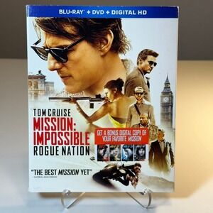 Mission Impossible Rogue Nation Blu Ray DVD Digital HD Tom Cruise 3 Disc Set